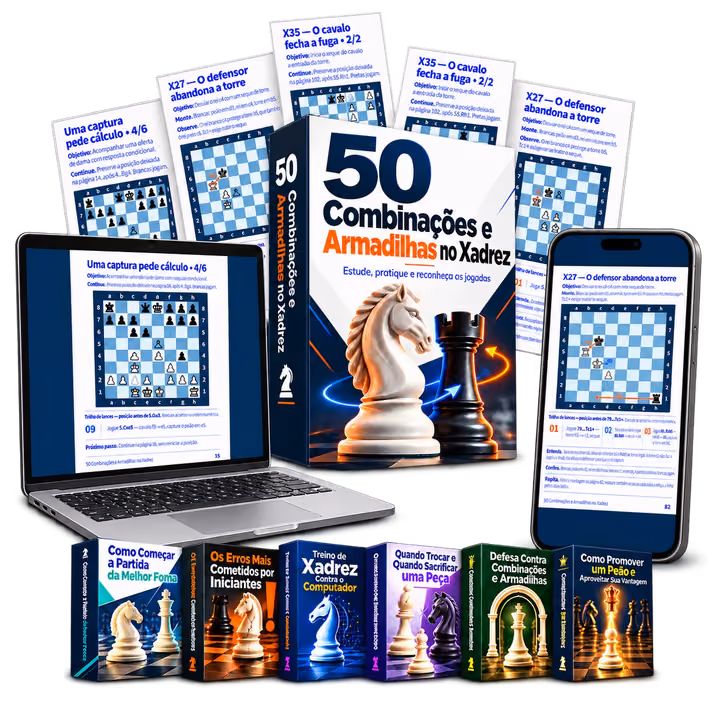 50 Combinações e Armadilhas no Xadrez com os seis bônus
