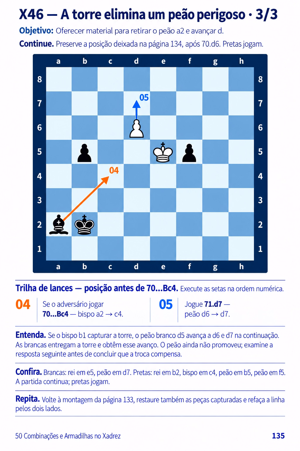 Página 135: X46 — A torre elimina um peão perigoso · 3/3